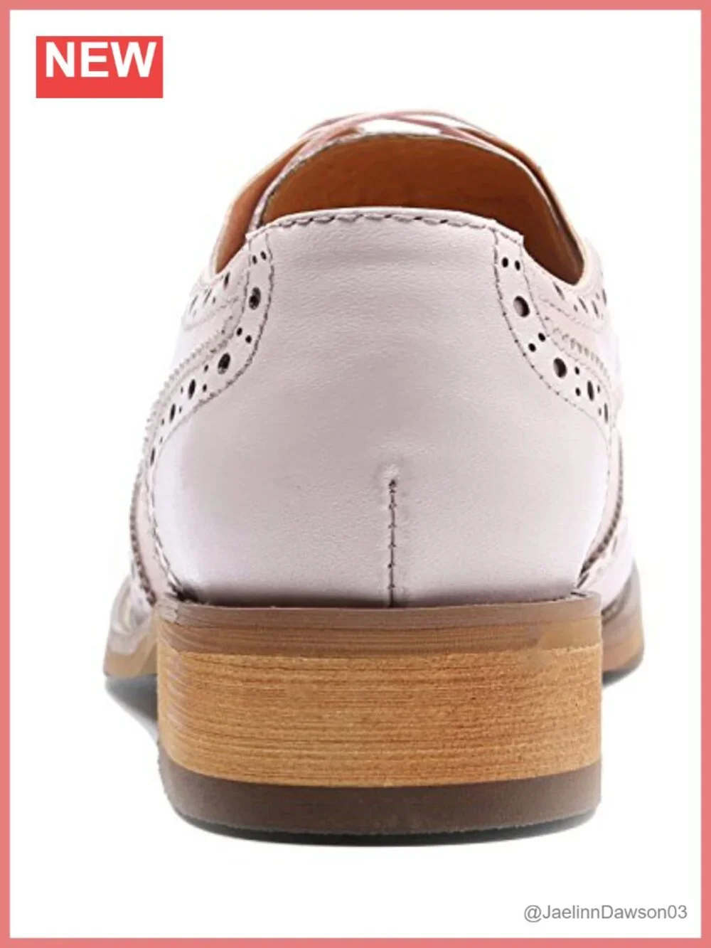 Women's Leather Oxford Shoes Lace-Up Flat Comfortable